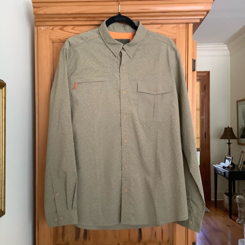 Howler Brothers Olive Casual Button-Down Shirt